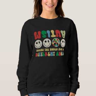 Sudadera Autism Seeing The World Differently Groovy Smile F