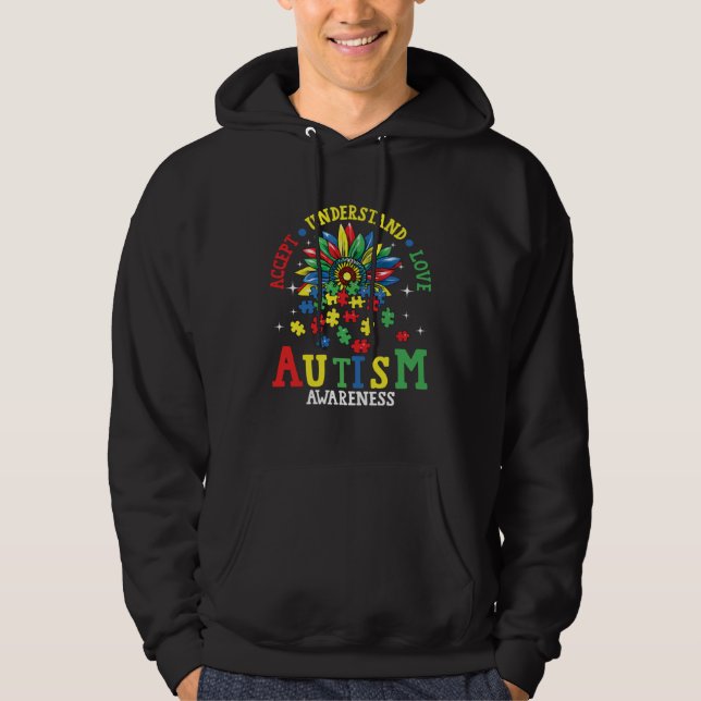 Sudadera Autism Women Men Accept Understand Love Autism Awa (Anverso)