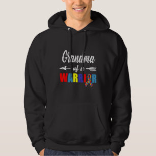Sudadera Autismo-Abuela De Una Abuela Guerrera De Autismo A