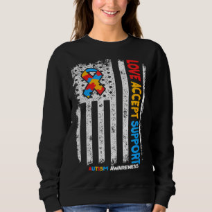 Sudadera Autismo Amor autista Acepta Apoyo Autismo Awarene