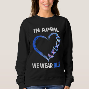 Sudadera Autismo Arcoíris En Abril Nosotros Llevamos Azul C