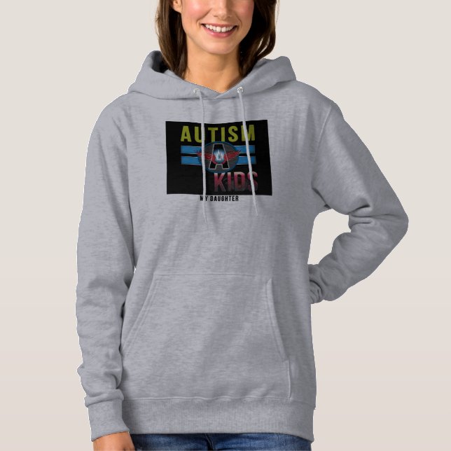 Sudadera Autismo: Arriba de la flota de ropa estadounidense (Anverso)
