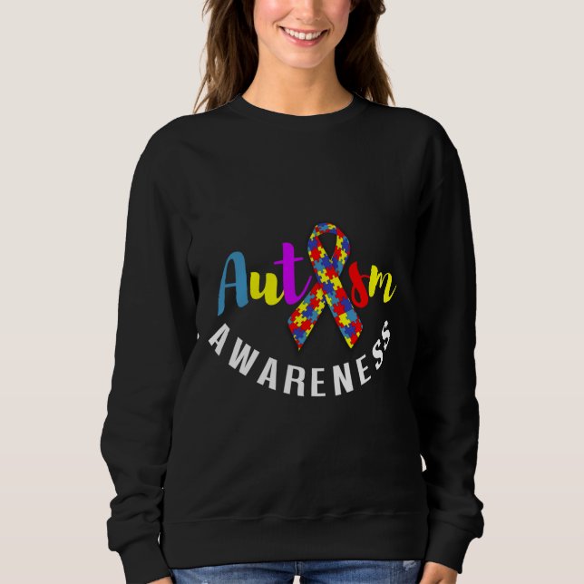 Sudadera Autismo Autismo Apoyo a la toma de conciencia (Anverso)