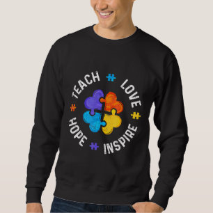 Sudadera Autismo-Autismo Profesor Especial Educación Enseña