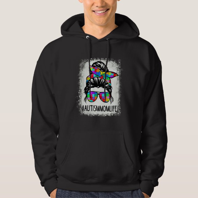 Sudadera Autismo autista Conciencia de mamá Vida Mujeres bl (Anverso)