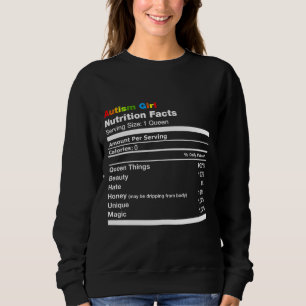 Sudadera Autismo Chica Nutrición Hecho Mujeres Autismo Conc