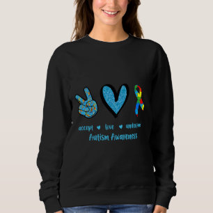 Sudadera Autismo Conciencia Acepta Amor Comprender El Autis