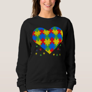 Sudadera Autismo Conciencia Amor Rompecabezas del Corazón P