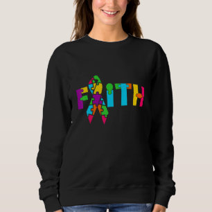 Sudadera Autismo Conciencia Autismo Fe Cruza el Autismo Aut