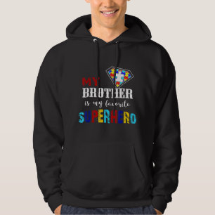 Sudadera Autismo Conciencia Hermano camisa, conciencia de a