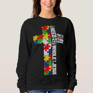 Sudadera Autismo Conciencia Jesús Cruzar el Rompecabezas Gu