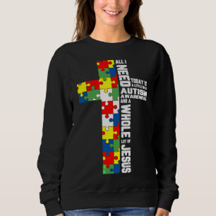 Sudadera Autismo Conciencia Jesús Cruzar el Rompecabezas Gu