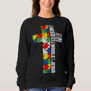 Sudadera Autismo Conciencia Jesús Cruzar el Rompecabezas Gu