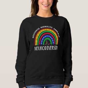 Sudadera Autismo Conciencia Mes Neurodiversidad Rainbow Boh