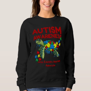 Sudadera Autismo Conciencia Tortuga Rompe A La Madre Los Ni