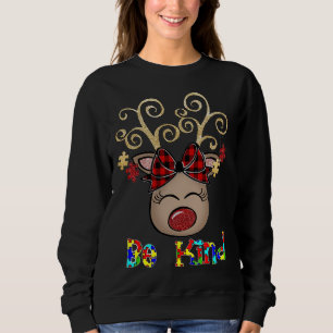 Sudadera Autismo Concienciación Navidades reno Sé amable