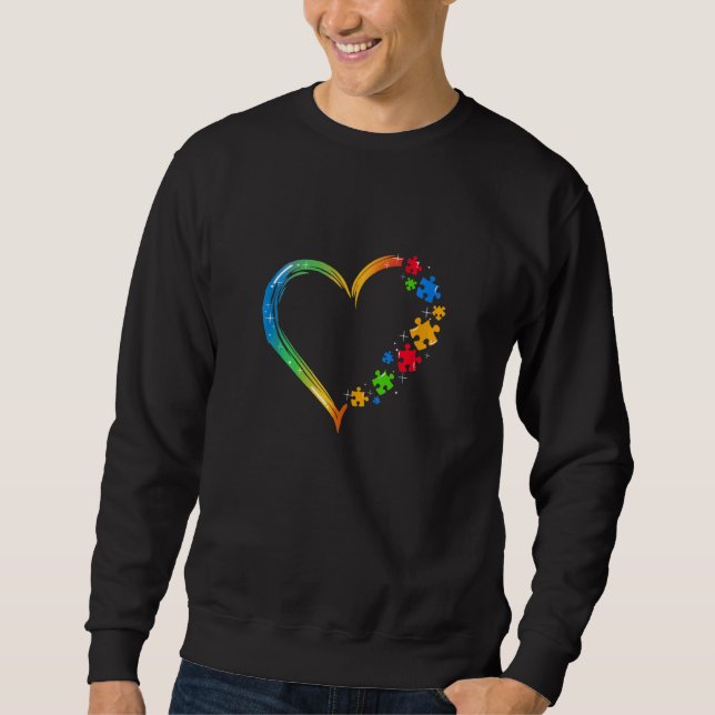 Sudadera Autismo Corazón Amor Orgullo autista Autismo Conci (Anverso)