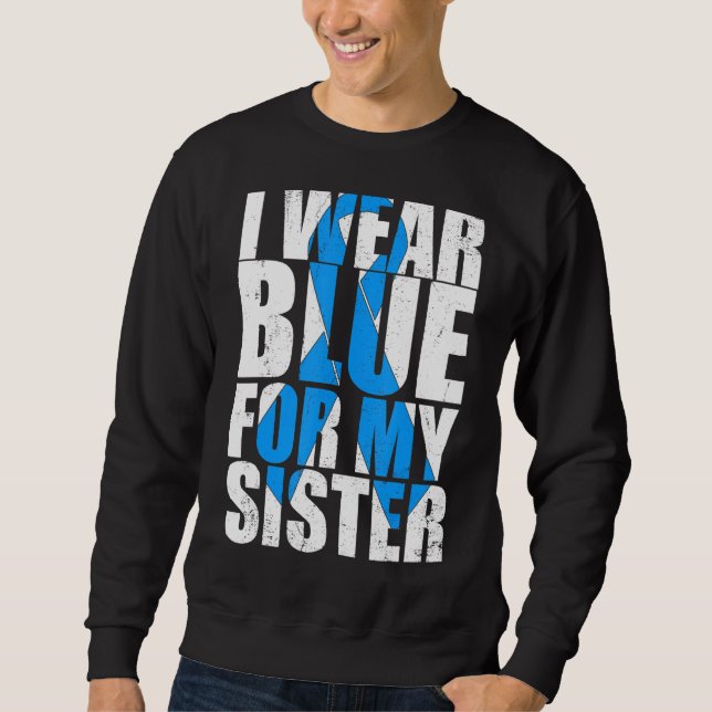Sudadera Autismo De Cinta Que Usé Azul Para Mi Hermana Auti (Anverso)