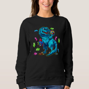 Sudadera Autismo de dinosaurios Niños divertidos Dinosaurio