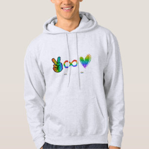 Sudadera Autismo de la paz Amo Autismo Conciencia de la cam