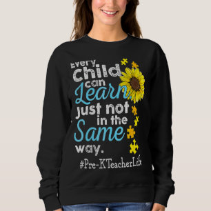 Sudadera Autismo de la vida del profesor en edad preescolar