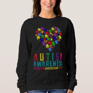 Sudadera Autismo Día de Conciencia Mes Autismo Rompecabezas