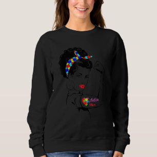 Sudadera Autismo divertido mamá Mujeres Conciencia de Autis
