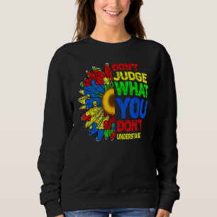 Sudadera Autismo El Girasol No Juzga Lo Que No Empleas
