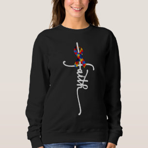 Sudadera Autismo Fe Cruza el Autismo Autismo Autista Gracio