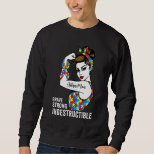 Sudadera Autismo Mamá Cinta De Rompecabezas Autista Indestr