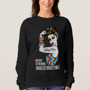 Sudadera Autismo Mamá Cinta De Rompecabezas Autista Indestr