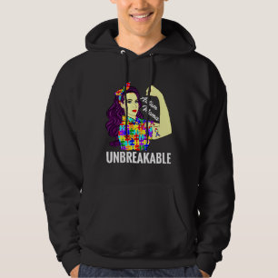 Sudadera Autismo Mamá Conciencia Romper Cinta De Cintas Par