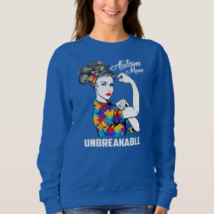 Sudadera Autismo Mamá inquebrantable regalo de conciencia 