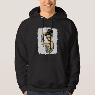 Sudadera Autismo Mamá Inquebrantable Rosie The Riveter Fuer