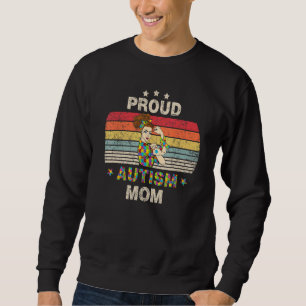 Sudadera Autismo Mamá Orgullosa Mes de Conciencia Mamá Auti