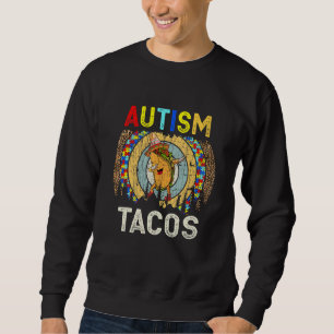 Sudadera Autismo Mamá Retro Tee Taco Vintage Tacos Martes