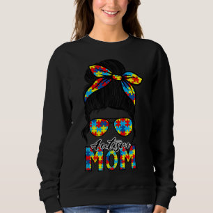 Sudadera Autismo Mamá Vida Desordenada Día De La Madre