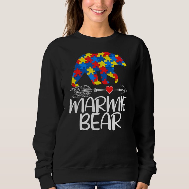 Sudadera Autismo Marmie Oso Conciencia autista Marmie Suppo (Anverso)