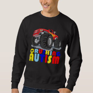 Sudadera Autismo Mega Camión Aplastando Autismo Para Hombre