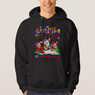 Sudadera Autismo No Es Una Discapacidad Dabbing Santa Chris