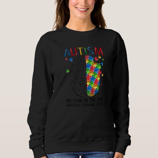 Sudadera Autismo No Fallo En El Código Autismo Cerebral Aut (Anverso)
