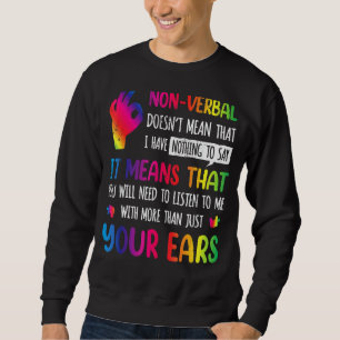 Sudadera Autismo no verbal Conciencia Neurodiversidad Niños