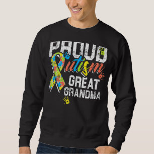 Sudadera Autismo Orgulloso Gran Abuela Impresionante Mo Aut