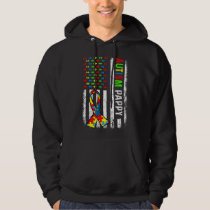 Sudadera Autismo Pappy American Flag autism Awareness Famil