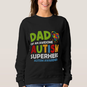 Sudadera Autismo Rd: Papá De Una Autis Superheroica De Auti