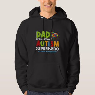 Sudadera Autismo Rd: Papá De Una Autis Superheroica De Auti