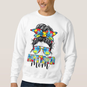Sudadera Autismo Sensibilización Autismo Mamá Gafas de sol