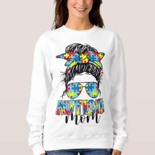 Sudadera Autismo Sensibilización Autismo Mamá Gafas de sol