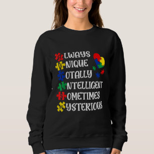 Sudadera Autismo Siempre Único Talento Inteligente A Veces