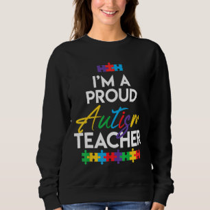 Sudadera Autismo -Soy Una Orgullosa Maestra De Autismo Homb